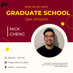 Alumni Engagement Event: Nick Cheng, a Kinesiology and Health Science alumnus, is currently a graduate student at York University.